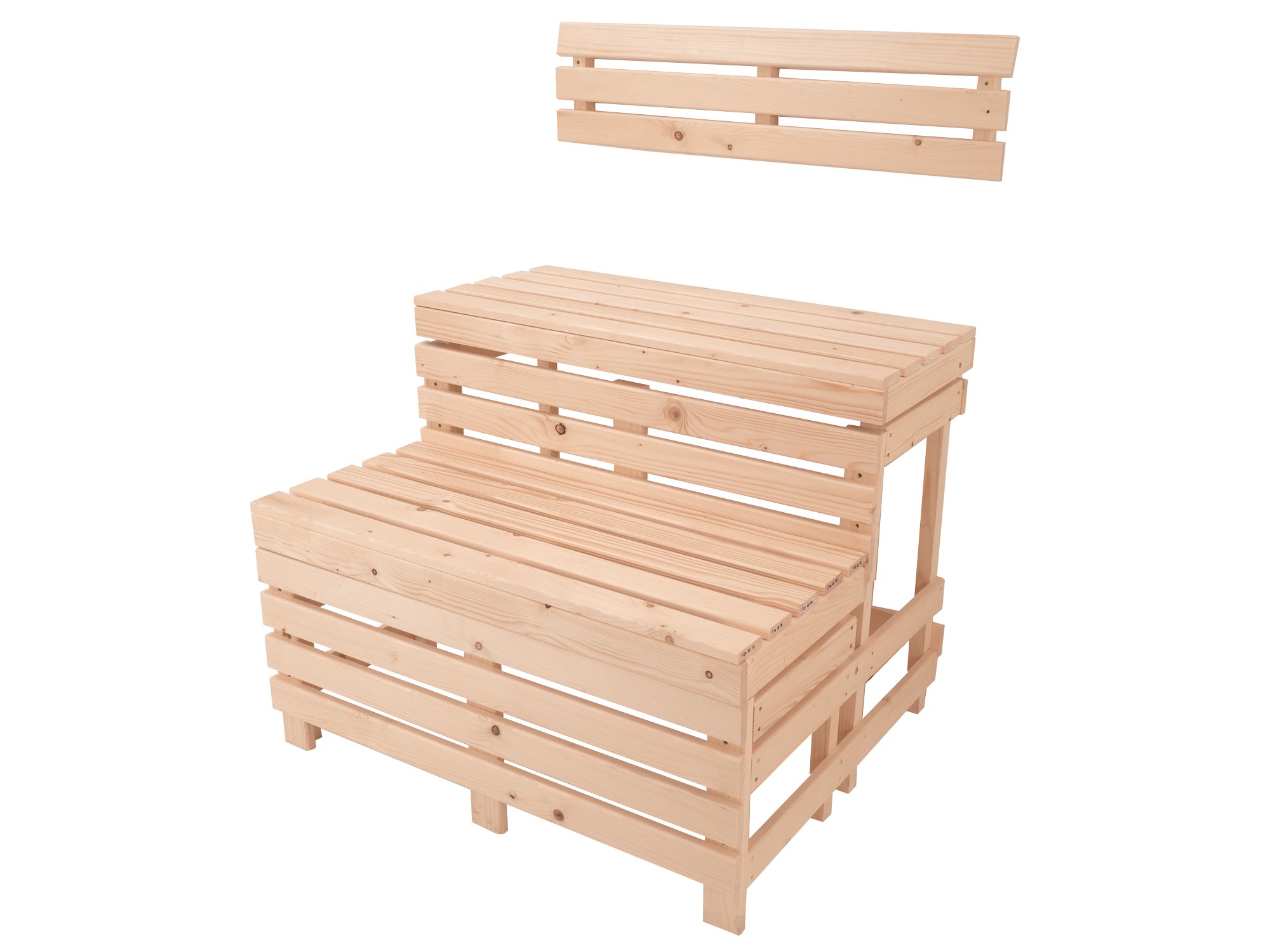 Oceanic 5 slat Spruce bench 