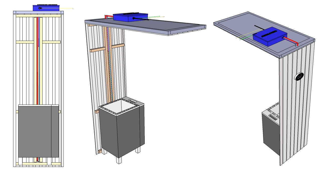 Apollo Sauna Heater with steam generator wiring example