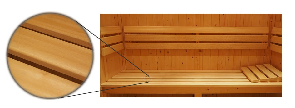 Legno di obeche Deluxe per saune Oceanic Saunas