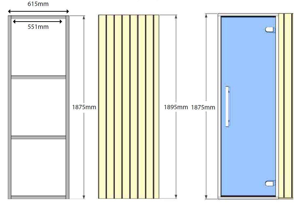 Oceanic Sauna panel internal frame